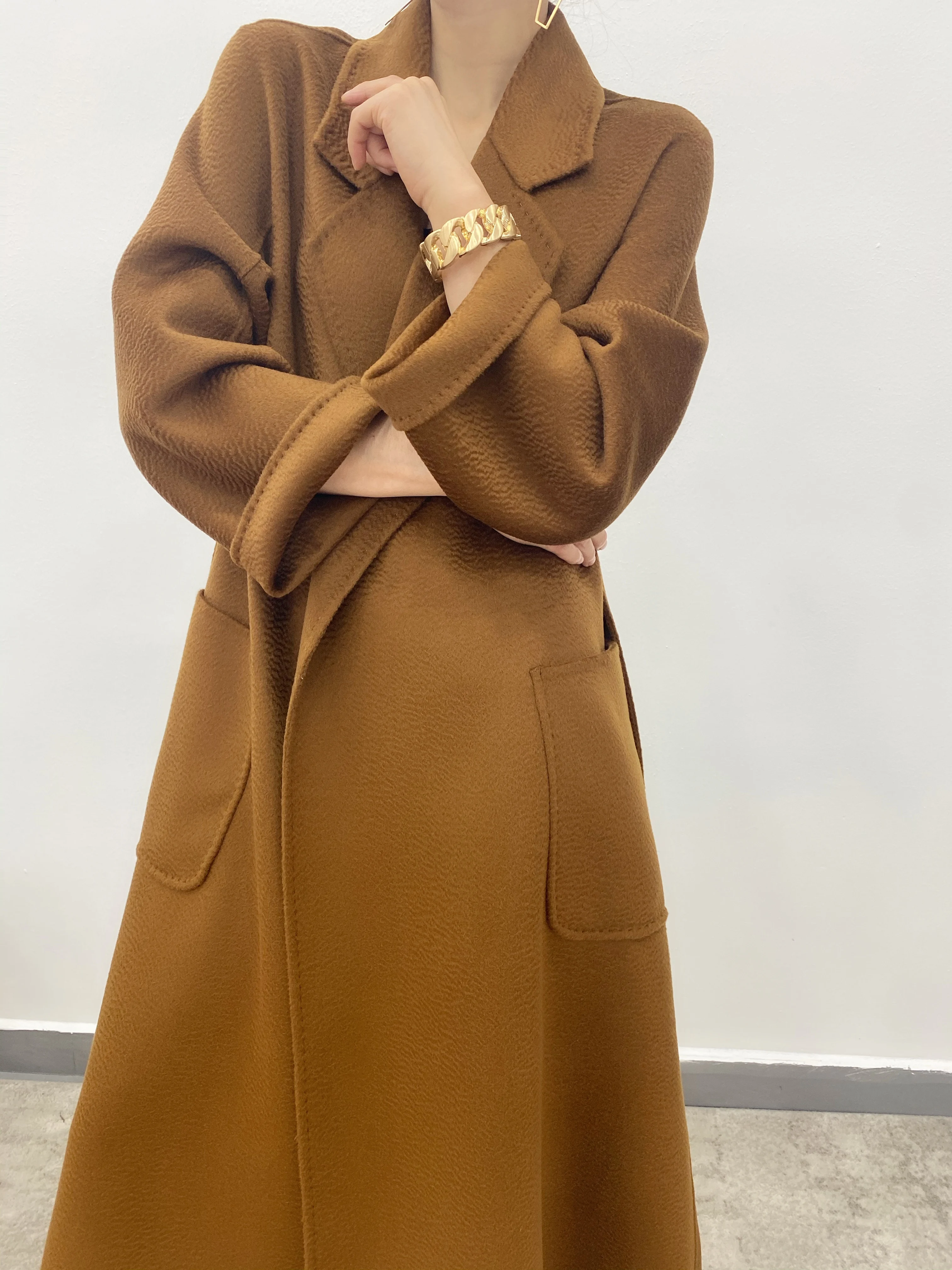 

Новинка Осень-зима 2021, модное кашемировое пальто, женское длинное пальто, осенняя одежда для женщин, пальто, женские пальто