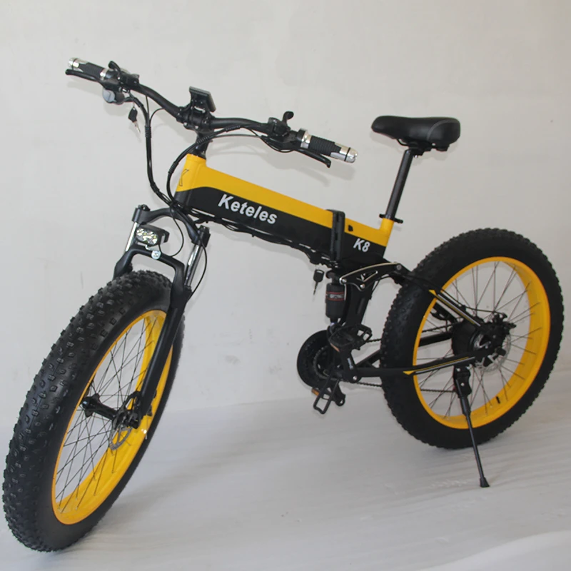 Bestellen Keteles K8 26 Zoll Erwachsene Elektrische Fett Bike 800W 48V 15AH 21 Geschwindigkeit Falten Elektromobil E-Bike Mobilität Berg Fahrrad