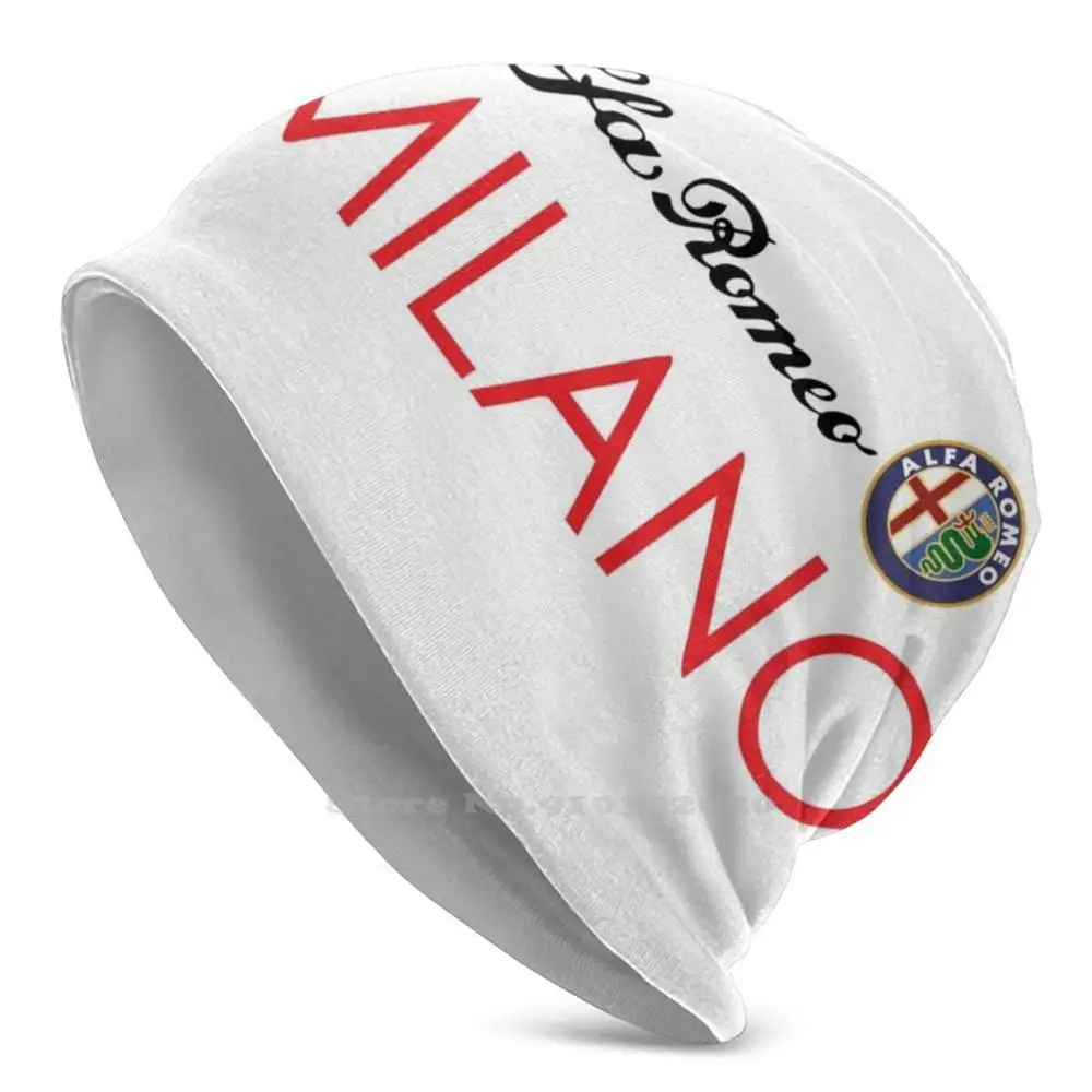 

Alfa Romeo Stretch Beanie 3d DIY Print Cap Alfa Romeo Milano Italy Engines Motor Autos Automotive Cars Vintage