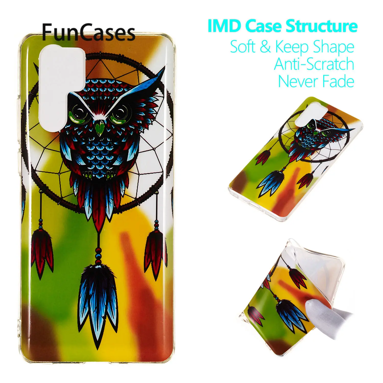 Мягкий силиконовый защитный чехол для телефона estojo huawei P30 Pro с узором | Мобильные