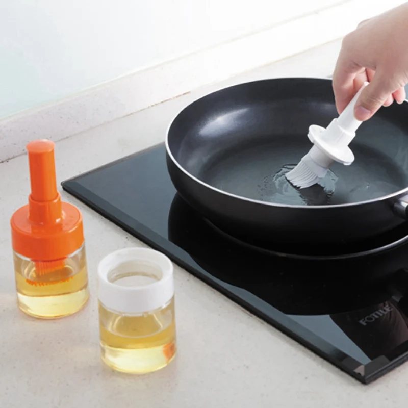 Кухонная высокотемпературная масляная щетка сжимающая кисть для барбекю с