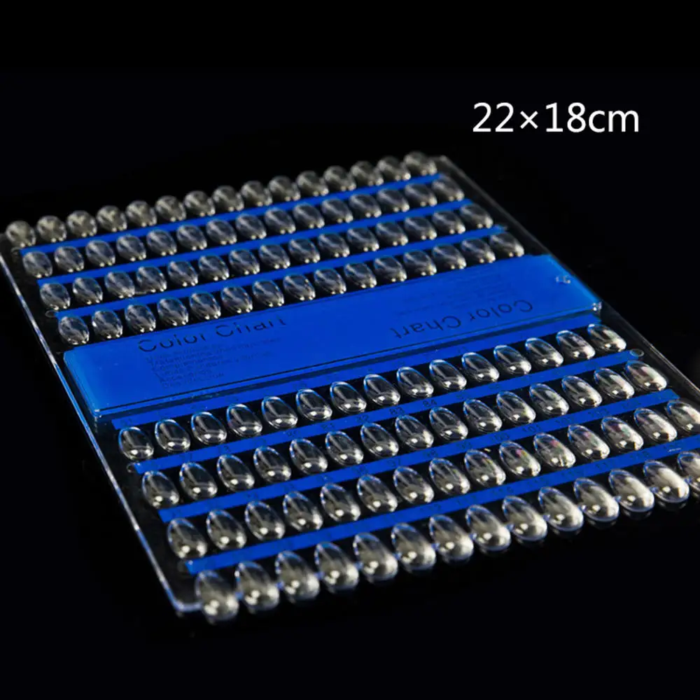 

120 Plate Nail Art Display Board Polish Color Chart Acrylic UV Gel Palette 2pcs