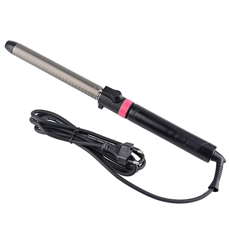Щипцы для завивки волос с титановым покрытием вращающийся стайлер влажных и
