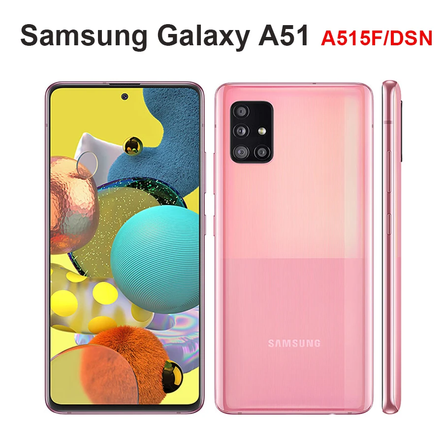 2020 оригинальный Samsung Galaxy A51 A515F/DSN мобильный телефон 6 ГБ ОЗУ 128 Гб ПЗУ Восьмиядерный