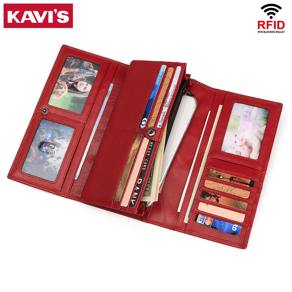 Женский кошелек из натуральной кожи удобный длинный для монет с отделением карт