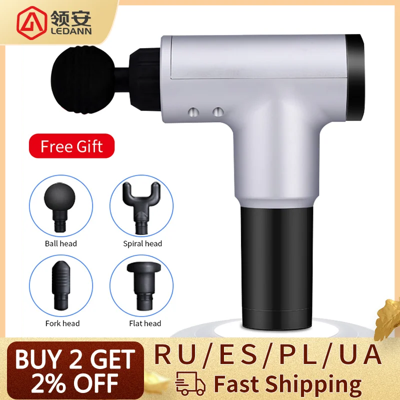 

Ledann Muscle Massage Gun Relaxation Deep Tissue Massager Rechargeable Therapy Gun Exercising Muscle Pain Relief Body Shaping