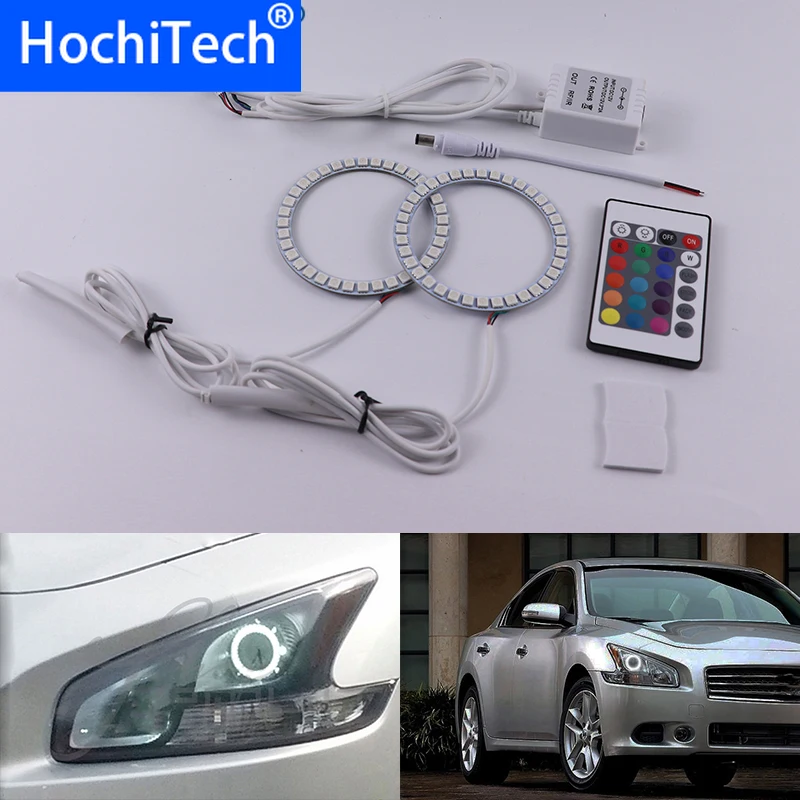 

Для Nissan Maxima 2010 2011 2012 Многоцветный комплект светодиодов «глаза ангела» RGB Halo кольца Дневной светильник DRL