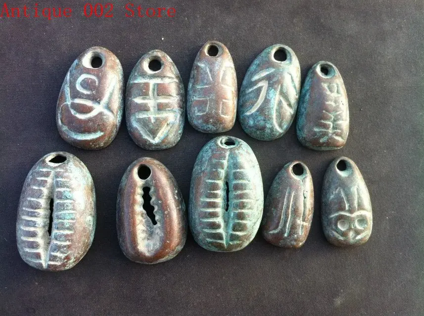 100% настоящие товары древний Китай ракушечная монета династии Цинь антикварные