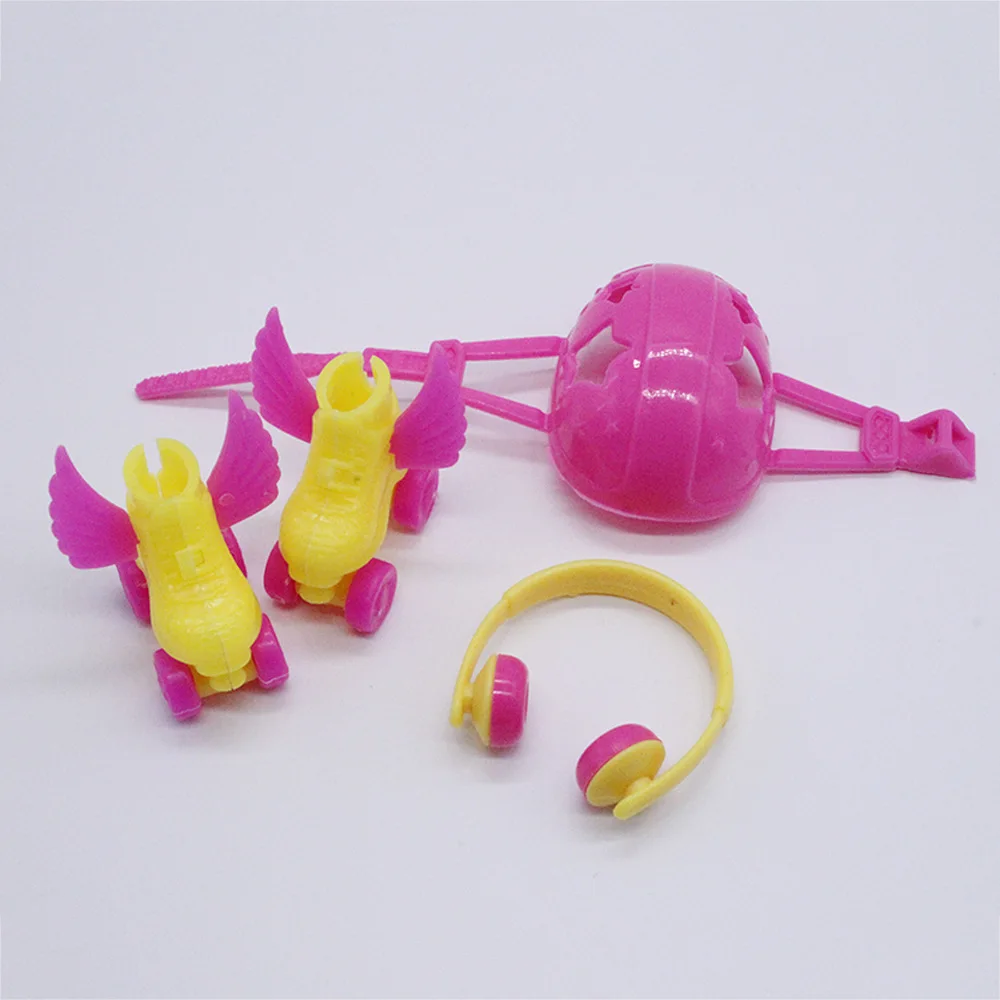 Новинка 4 шт./компл. декоративные роликовые коньки Красивая кукольная обувь