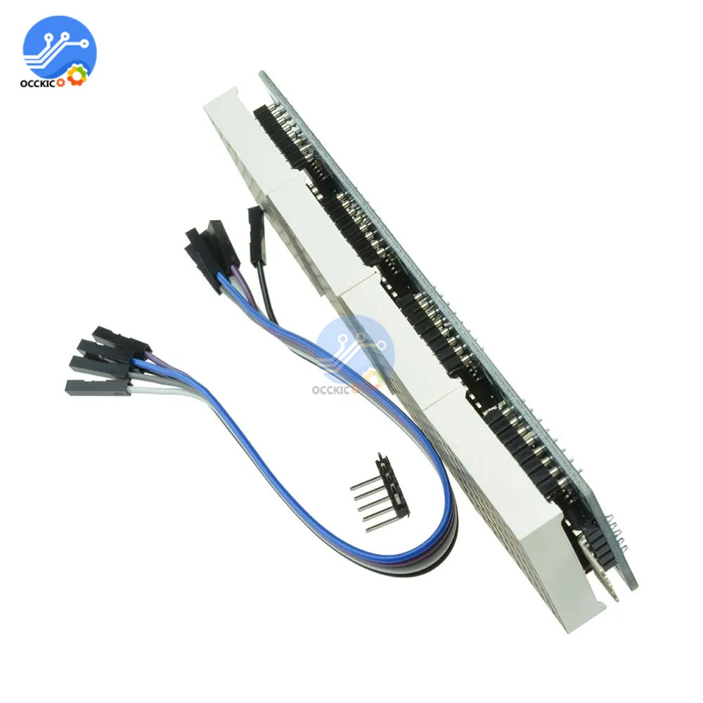 Микроконтроллер MAX7219 4 в 1 дисплей с 5P линейным матричным модулем для Arduino|display for