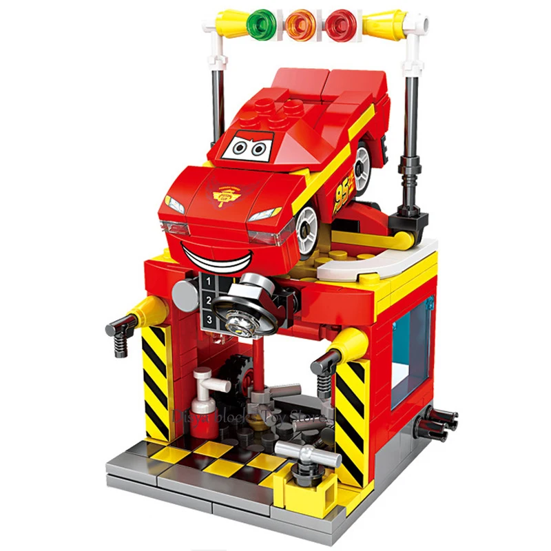 

Disney 4 in 1Pixar Cars 2 3 Luigi Cars Lightning McQueen Jackson Storm Mack Uncletruck King Car Toy Children Birthday Gift 10857
