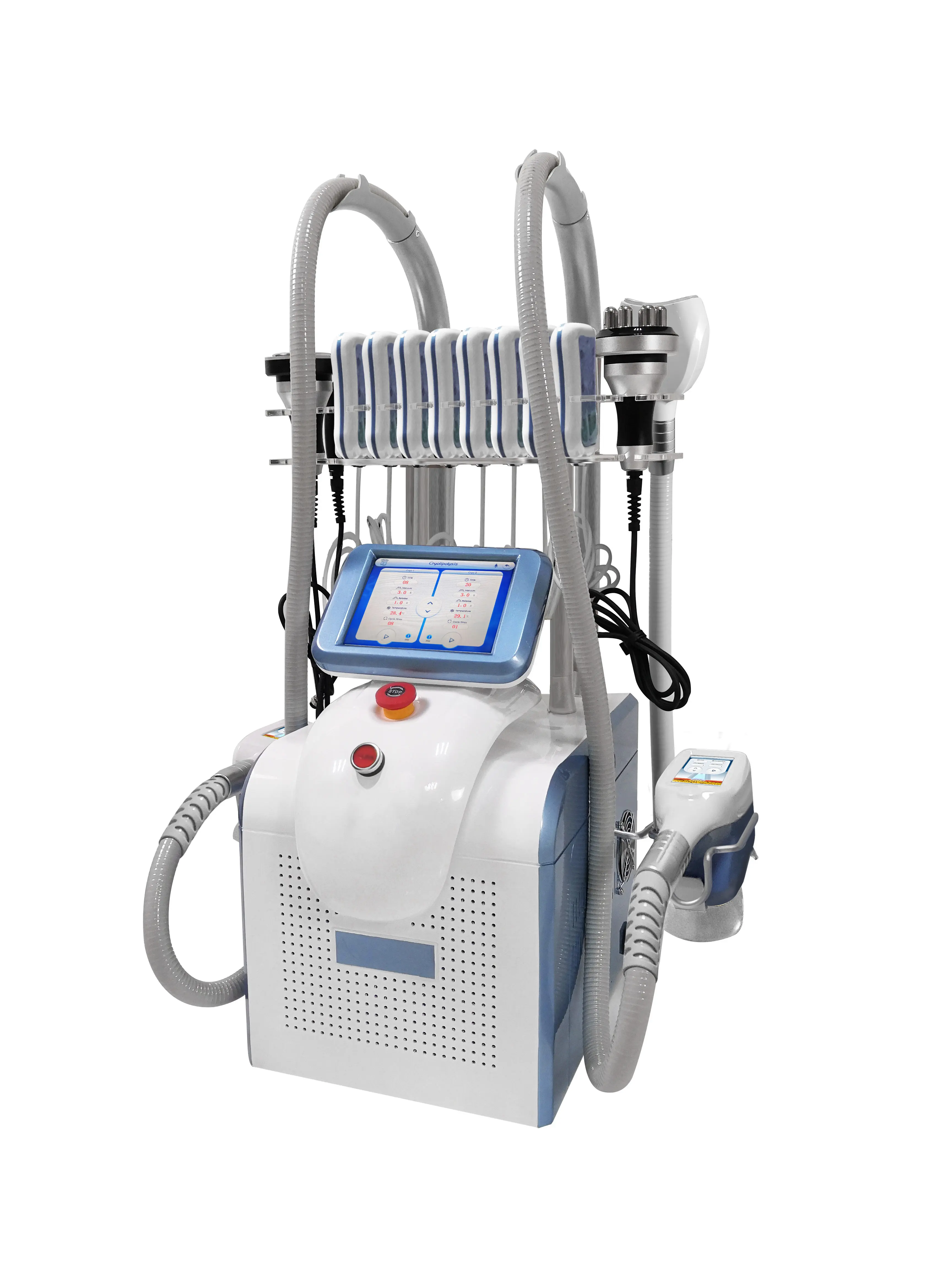 

cryo slimming machine 4 handle cryo fat freeze cavitation Massage Shaping Skin Tightening Vacuum Device