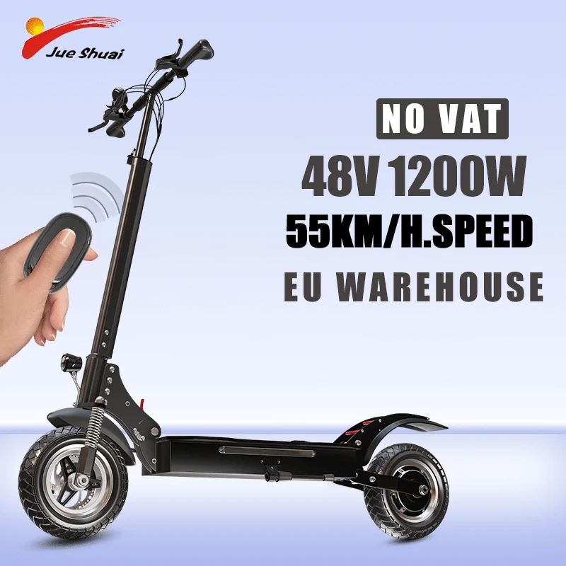 

Warehouse in Europe 55KM/H Max Speed Electric Scooter 1200W Motor Electric Scooters Adults 60KM Max Mileage E Scooter NO VAT