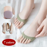 invisibility anti slip ice silk forefoot calluses summer sponge mat comfortable foot pain care tool open toe socks
