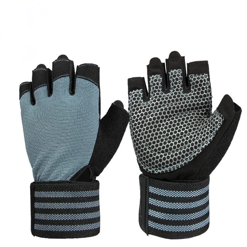 

Fitness Half Finger Gloves Outdoor Mountaineering Weightlifting Wear Resistant Antiskid Gloves Bicycle Racing Driving Gloves