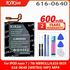 Литий-полимерный аккумулятор KiKiss 600 мАч A1446 для IPOD nano 7  7th MB903LLA;616-0639;616-0640 W0784 MP3 MP4
