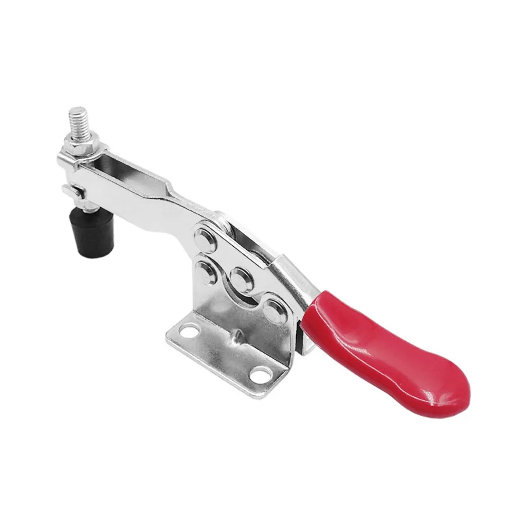

4/8pcs/set Red Toggle Clamp GH-201B 100kg Quick Release Tool Horizontal Clamps Hand New Heavy Duty Tooling Accessory