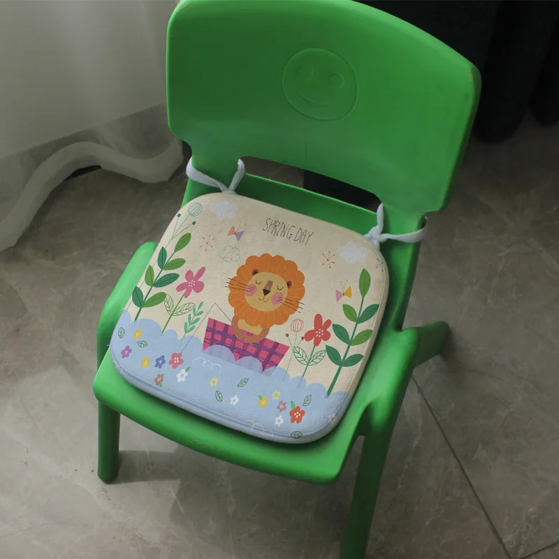

Мультяшная Подушка для стула, зимняя Маленькая подушка для скамейки для детского сада, учеников начальной школы, милый коврик для ягодиц