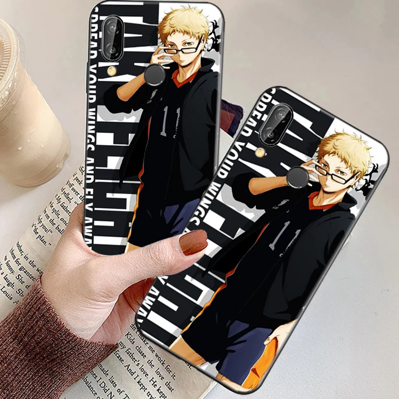 

Haikyuu Volleyball boy Anime Phone Case For Huawei P20 Pro P20 Lite 2019 P30 Lite P30 P30 Pro P40 hinata syouyou Soft TPU