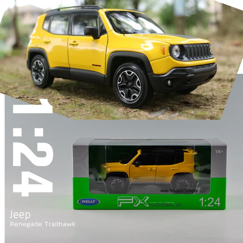Welly 1:24 Jeep Liberty Красный Автомобильный брелок для автомобильных ключей