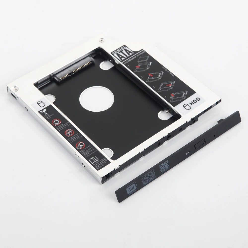 SATA 9 5 мм 2-й HDD SSD жесткий диск Оптический отсек корпус для Sony vaio vpc z12z9r VPCS13S9E UJ862AS |