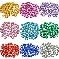 200 flatback acrylic faceted round sewing rhinestone button 10mm sew on beads