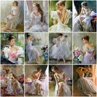 HUACAN алмазные картины мозаика женщина алмазная вышивка полная выкладка люди картины стразами вышивка крестиком декор