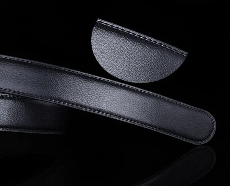 Широкие кожаные мужские пояса без пряжки|Мужские ремни| |