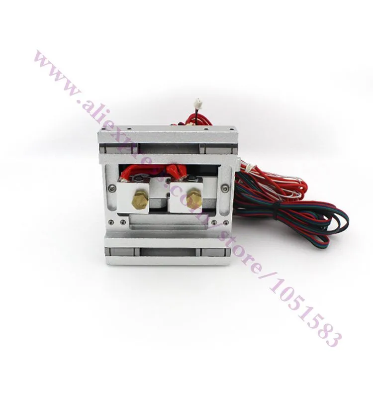 Обновленный экструдер MK10 с двойной головкой полный комплект для репликатора MK 2