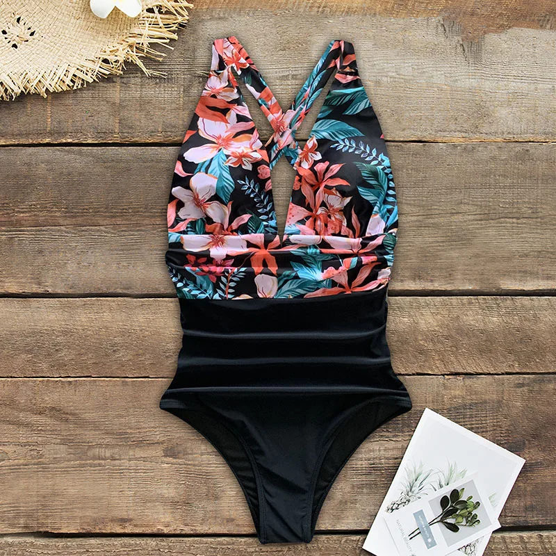 Новинка 2021 сексуальный цельный купальник женский Монокини пуш ап боди бандажный