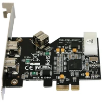 pci express pci e x1 to 3 ports 1394b controller card add on card for firewire 800 ieee 1394 b 21 digital camera video capture