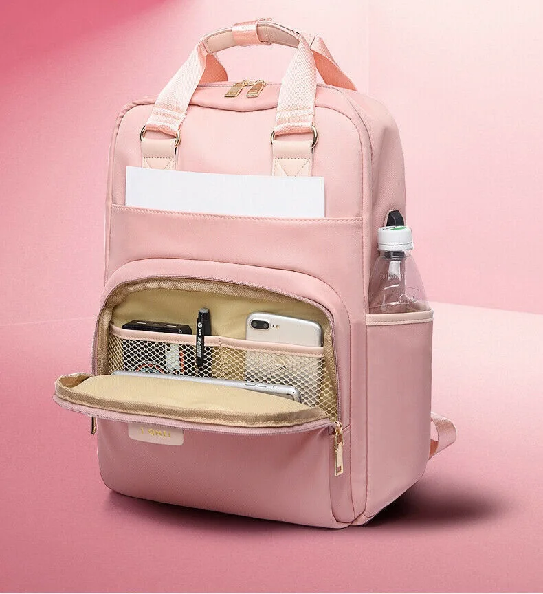 

Women Laptop Bag Backpack 13 15.6 inch USB Charging Laptop Backpacks Waterproof