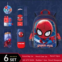 disney marvel school bags for boys primary student shoulder backpack orthopedic bags captain america spider iron man kids gifts