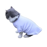 dog t shirt long sleeved casual vest pure color polyester cotton material high quality comfortable health safety fabrics 2021