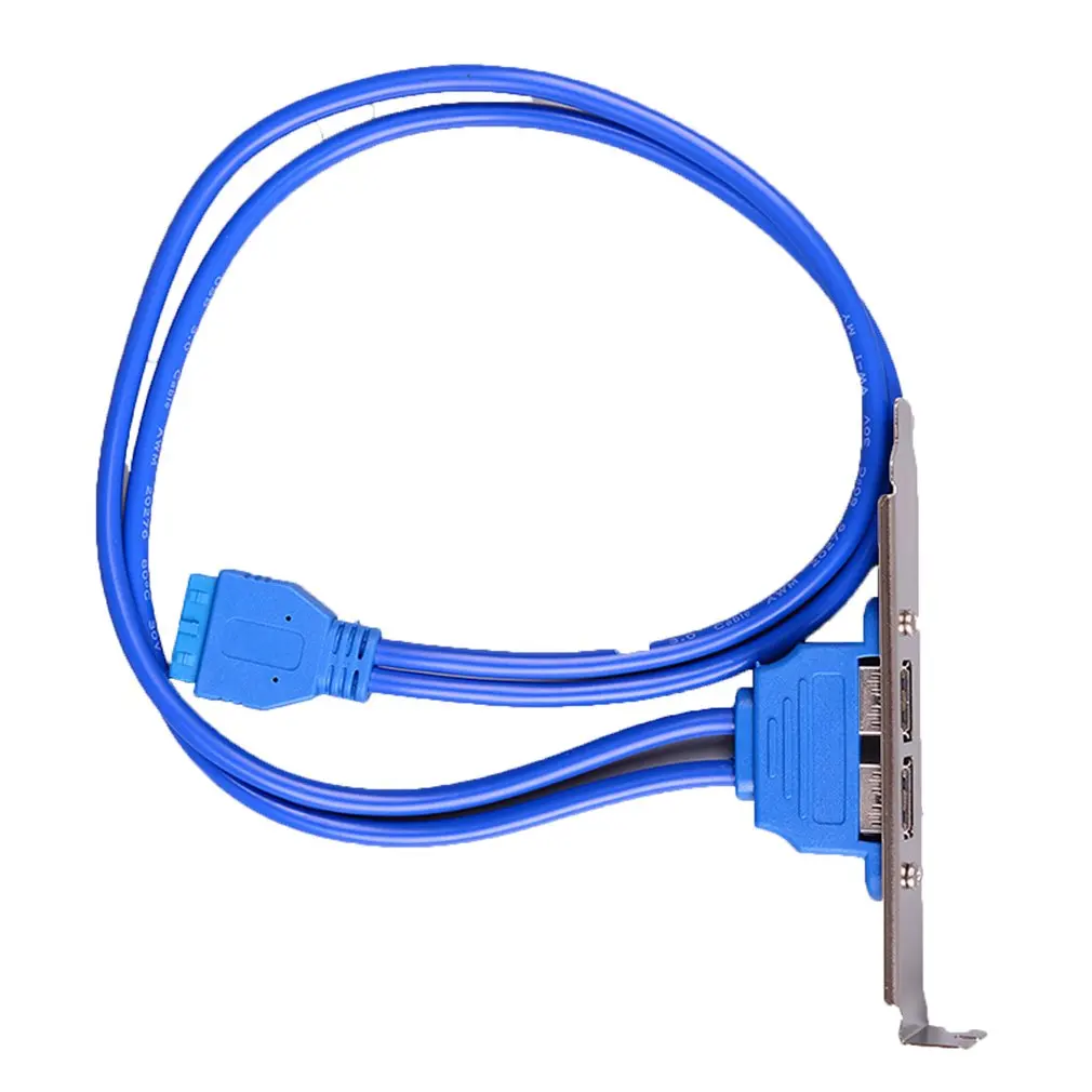 USB 3 0 обратно Панель скользящая Скоба для 20 контактный разъем кабеля 2 Порты и