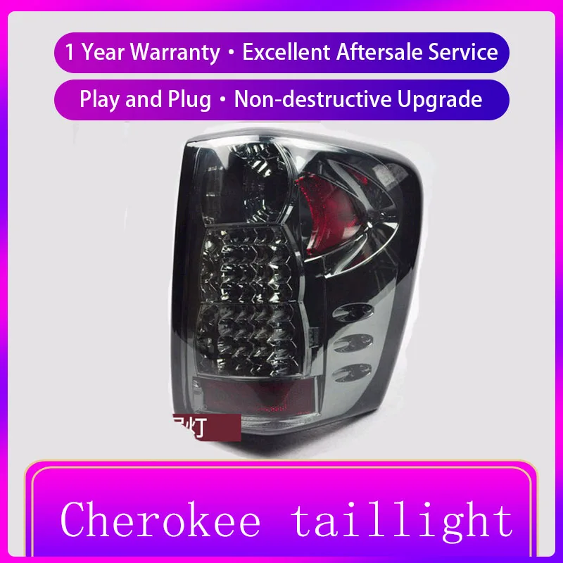 

Светодиодный задний фонарь для Jeep Grand Cherokee 1999-2004, задний фонарь, лампа заднего багажника drl + сигнал + тормоз
