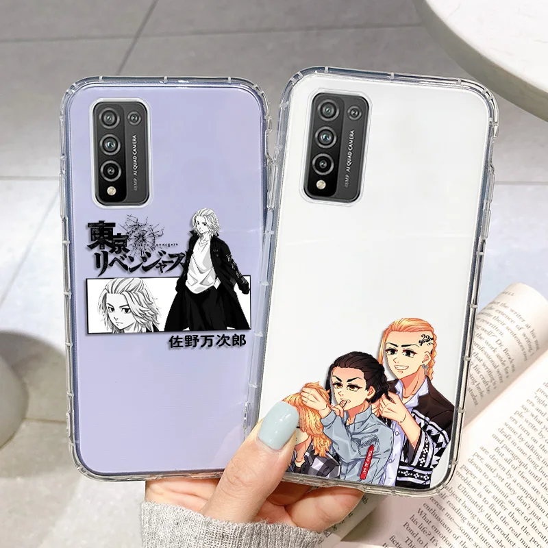 Honor 10 Case Tokyo Revenger Anime Case For Honor 50 Lite Huawei Nova 5T P Smart 2021 Honor10 60 9X 9A 8X 9S 20 50 8A 9C Covers