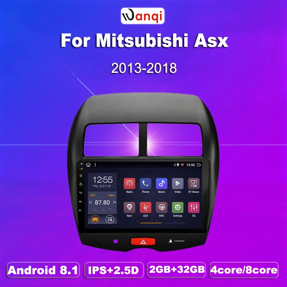 2G ram 32G rom 10 1 дюймов Android 8 для Mitsubishi ASX (2013 2015) Автомобильная dvd навигационная система