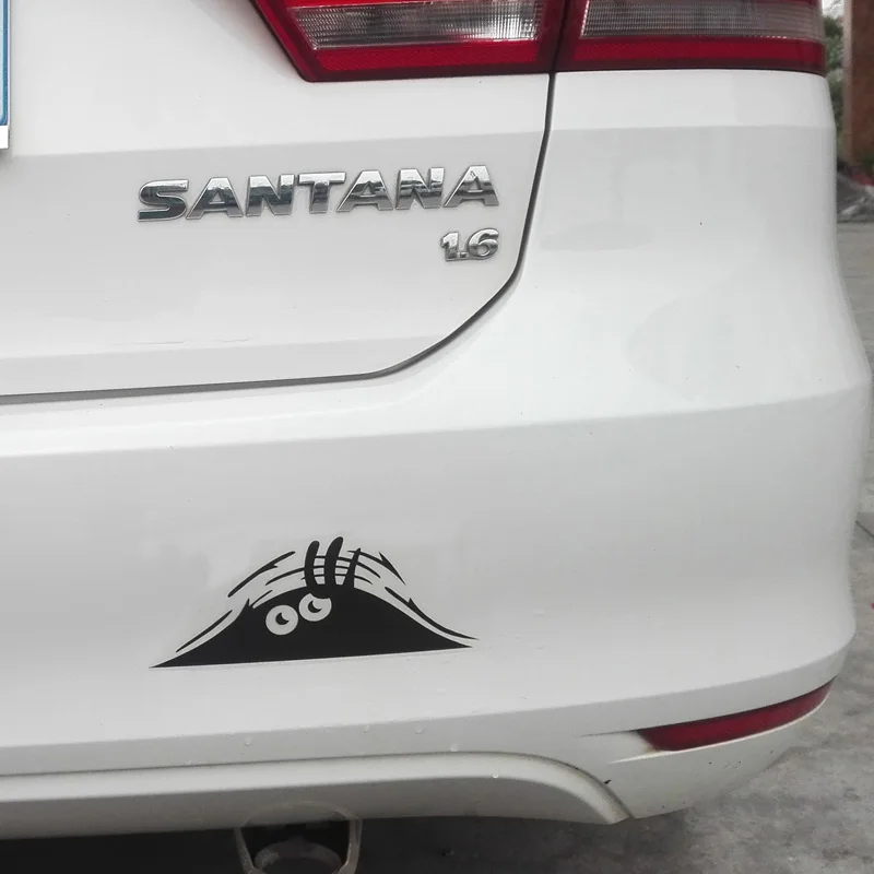 19X7 cm Funny Creative 3D Big Eyes Car Decal Sticker Styling Dune Sand Monster Peeping Peering | Автомобили и мотоциклы