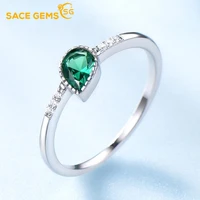 sace gems fashion luxury women ring s925 sterling silver drop emeralds quality gemstone jewelry is the perfect gift for ladies