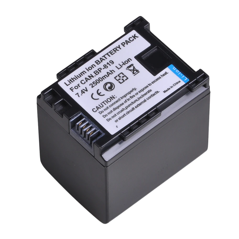 2500 мА/ч 7 4 V BP 819 BP819 Батарея для Canon 808 809 827 HF200 HF20 HG21 HG20 FS200 FS21 HFM41 HFM400 FS300 FS100.|Цифровые