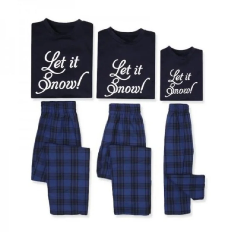 Одинаковая одежда для семьи 2019 г. Рождественский Пижамный комплект мамы и дочки