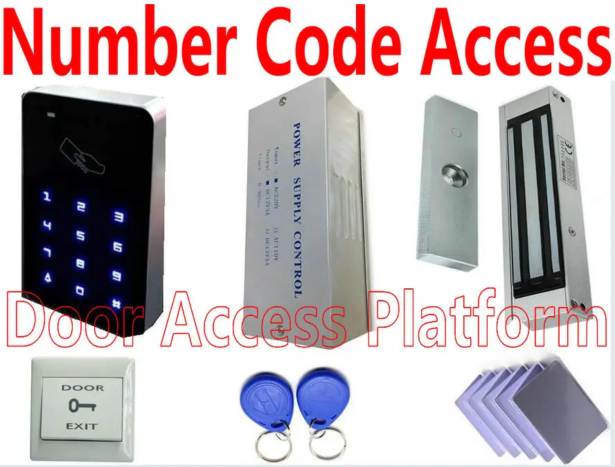 Код номера магнитный замок резервный светодиодный фонарь контактный + EM ID карта