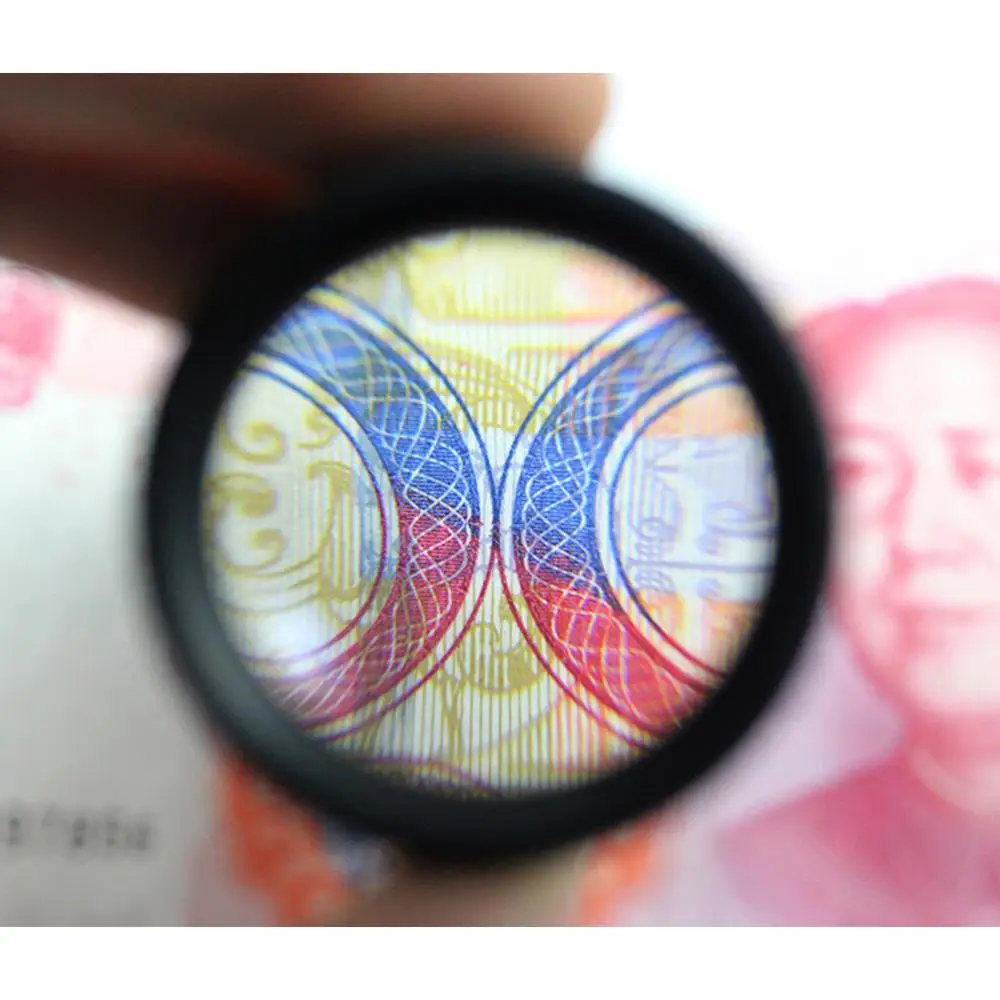 Увеличительное стекло 30 х36 мм оптическая линза лупа маленькая ручная Карманная