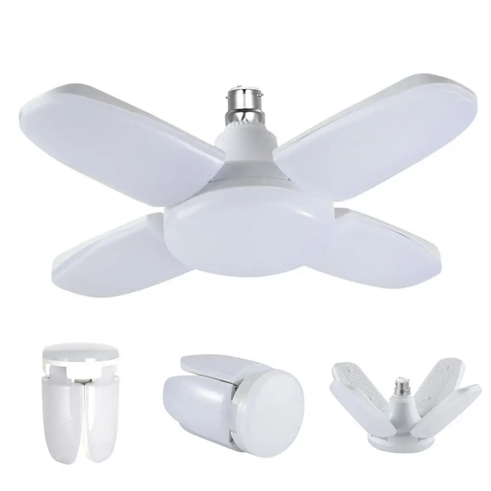 60W LED Garage Light With 4 Adjustable Panels Foldable Wide Illumination Area Lamp For Home Use Support Dropshipping |