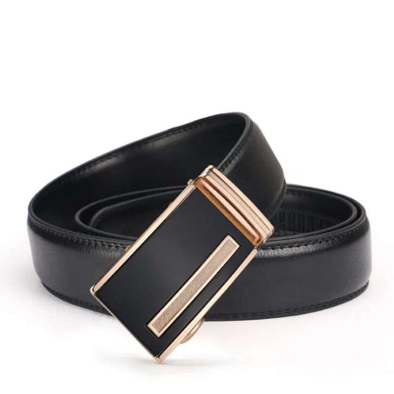 Ремень из натуральной кожи мужской винтажный пояс в деловом стиле с