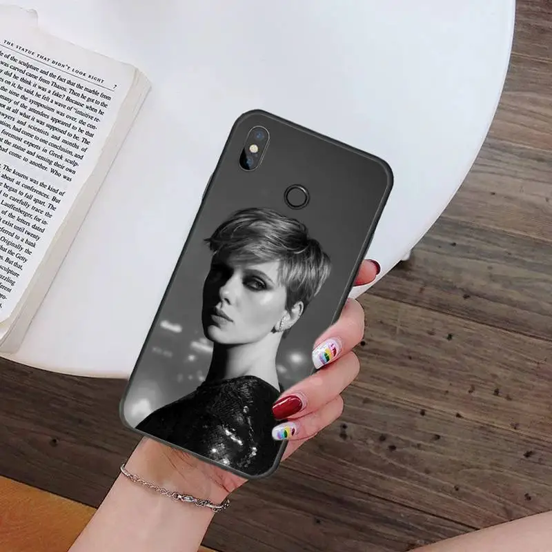 

sexy girl Scarlett Johansson Phone Cases For Xiaomi Redmi 7 9t 9se k20 mi8 max3 lite 9 note 8 9s 10 pro Soft Silicone Shell