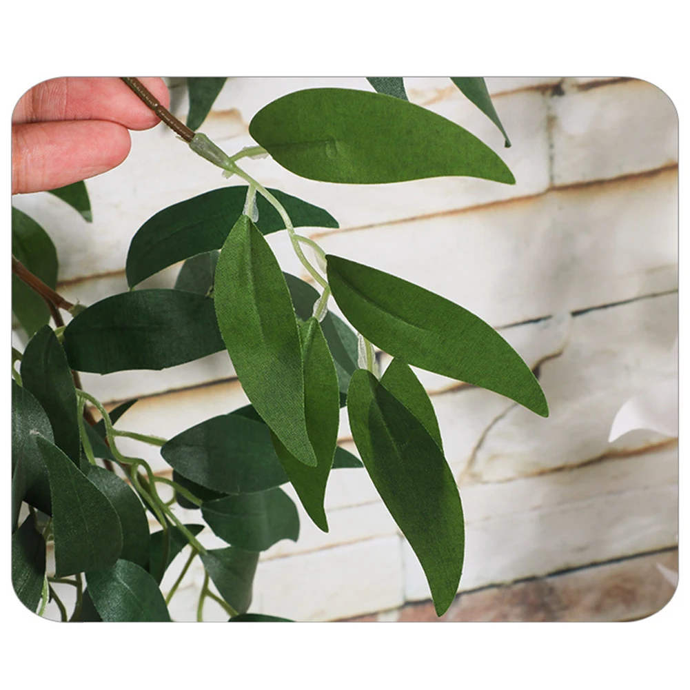 

Fake Greenery Garland Artificial Willow Leaves Vine Wedding Party Decoration Wedding Backdrop Home Table Arch Decor