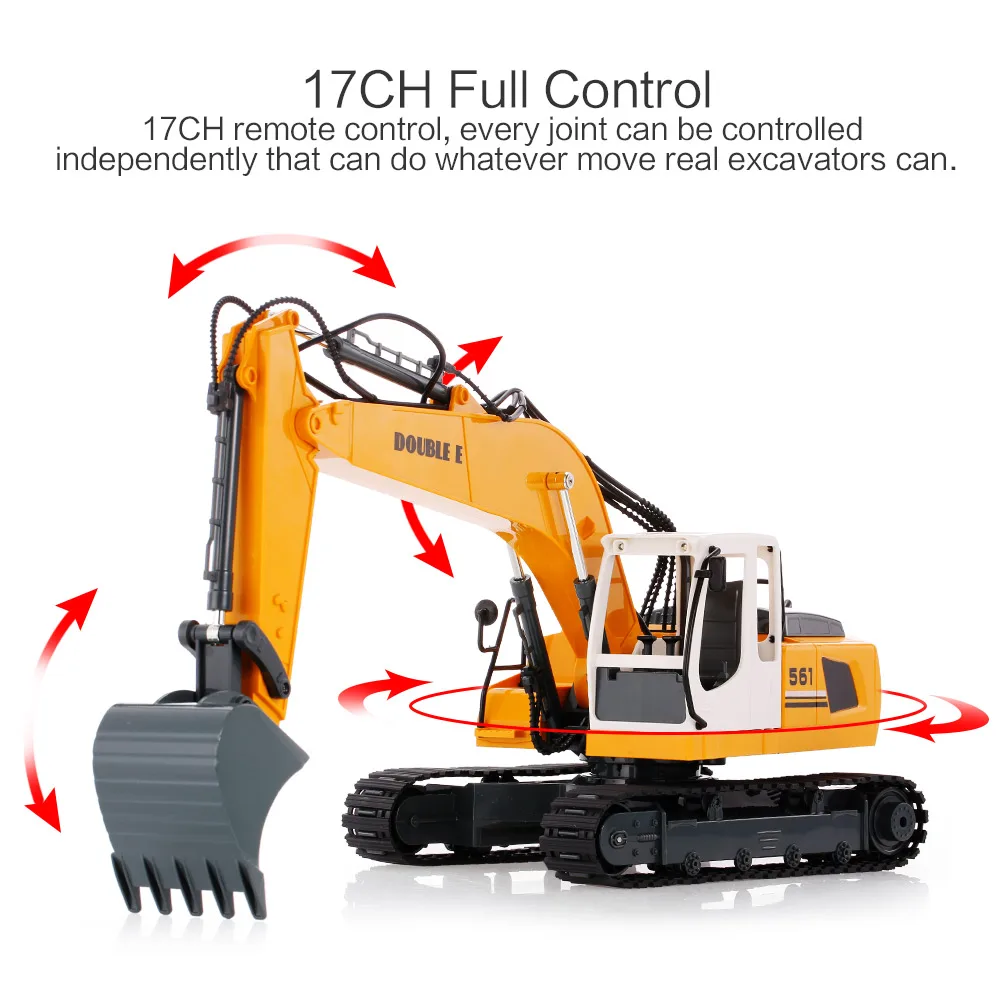 2 4G 17CH RC инженерный экскаватор грузовик RTR Радиоуправляемый автомобиль
