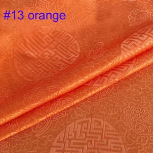 13 orange yellow 100 см* 114 см Китайская традиционная жаккардовая парча шелковая хлопковая ткань Шармез - Цвет: 13 orange yellow